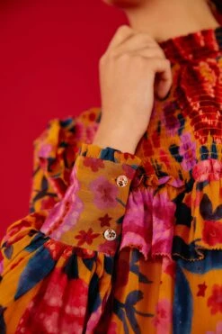 Farm Rio Yellow Floral Dream Blouse 11 Farm Rio Yellow Floral Dream Blouse -Farm Rio Dress Shop 304566 04 1