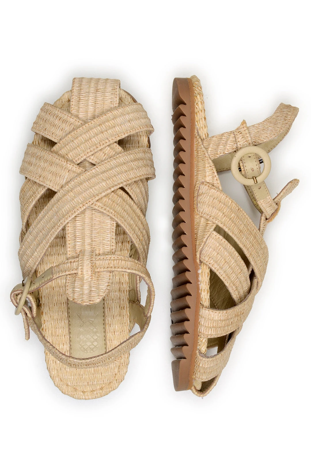 SYNTHETIC RAFFIA ZIGZAG SANDAL 5 SYNTHETIC RAFFIA ZIGZAG SANDAL - Image 3