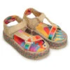 COLORFUL TOUCANS FLATFORM RAFFIA VELCRO SANDAL 2 COLORFUL TOUCANS FLATFORM RAFFIA VELCRO SANDAL -Farm Rio Dress Shop 304695 01