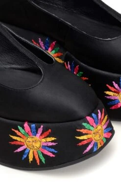 Black Platform Ballerina Mary Jane -Farm Rio Dress Shop 304736 04