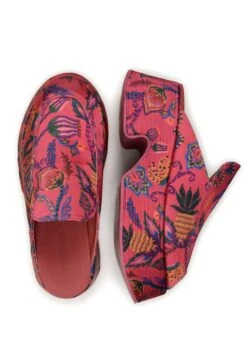 Farm Rio Pink Sunset Tapestry Platform Loafer Mule -Farm Rio Dress Shop 304846 03