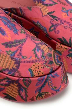 Farm Rio Pink Sunset Tapestry Platform Loafer Mule -Farm Rio Dress Shop 304846 04