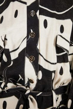 Farm Rio Black & White Smiley® Jumpsuit 12 Farm Rio Black & White Smiley® Jumpsuit -Farm Rio Dress Shop 305146 05