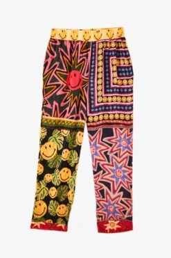 Farm Rio Patchwork Tapestry Smiley® Pants -Farm Rio Dress Shop 305163 06