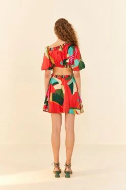 Farm Rio Red Heliconia Mini Dress -Farm Rio Dress Shop 305261 04