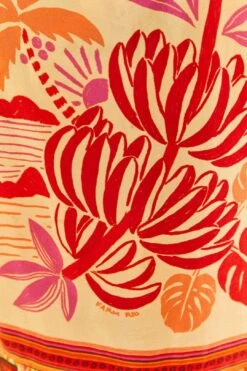 Farm Rio Forest Mixed Scarves Midi Dress -Farm Rio Dress Shop 305267 05