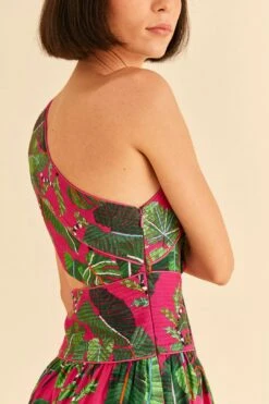 Farm Rio Pink Leaves Mini Dress -Farm Rio Dress Shop 305273 03 b7890770 e1f9 4446 a44f c4206c76ef10