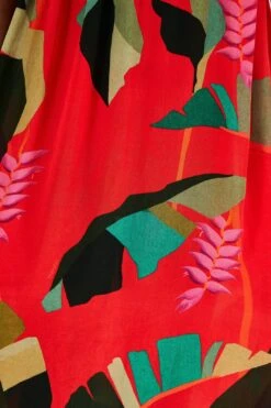 Farm Rio Red Heliconia Maxi Dress -Farm Rio Dress Shop 305296 05