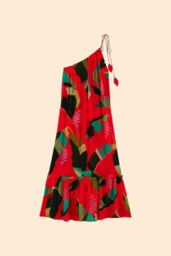 Farm Rio Red Heliconia Maxi Dress -Farm Rio Dress Shop 305296 06