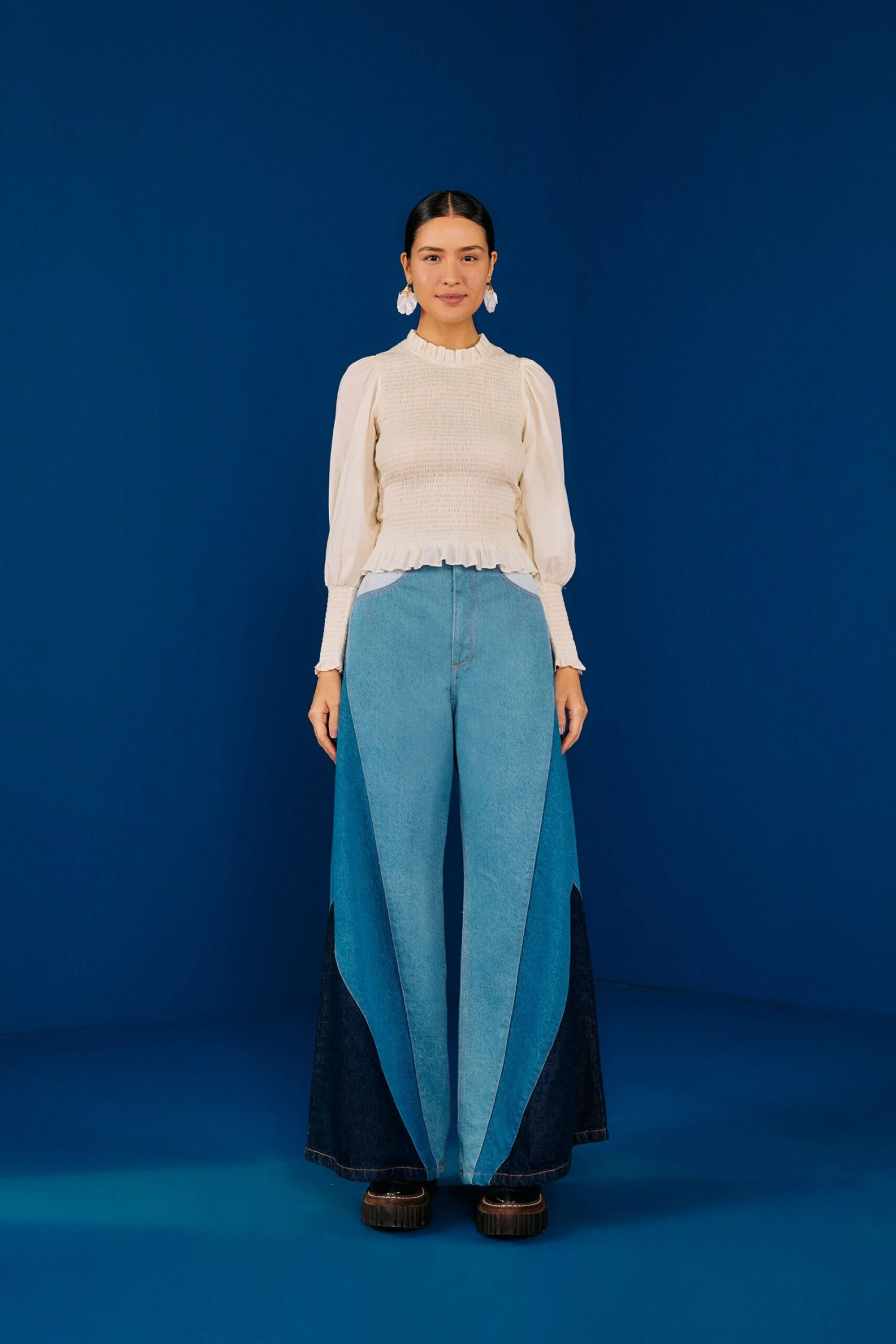 Farm Rio White Smocked Blouse 4 Farm Rio White Smocked Blouse - Image 2