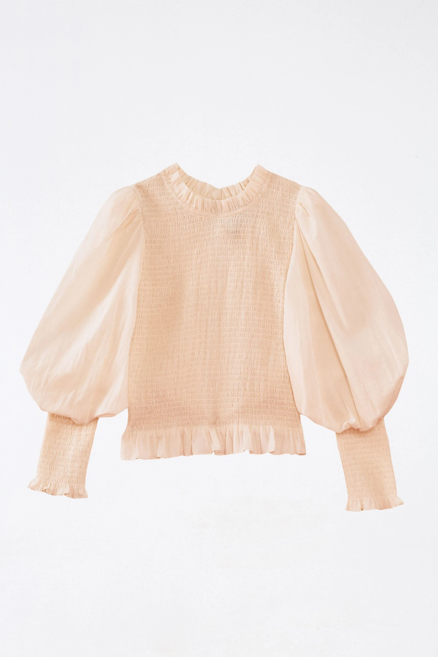 Farm Rio White Smocked Blouse 6 Farm Rio White Smocked Blouse - Image 4