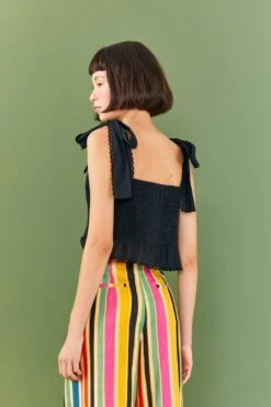 Farm Rio Black Lace Top -Farm Rio Dress Shop 306075 03