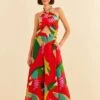 Farm Rio Red Heliconia Pants 1 Farm Rio Red Heliconia Pants -Farm Rio Dress Shop 306100 01