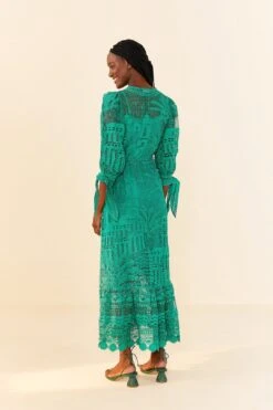 Farm Rio Green Morada Boa Guipure Dress 10 Farm Rio Green Morada Boa Guipure Dress -Farm Rio Dress Shop 306101 04