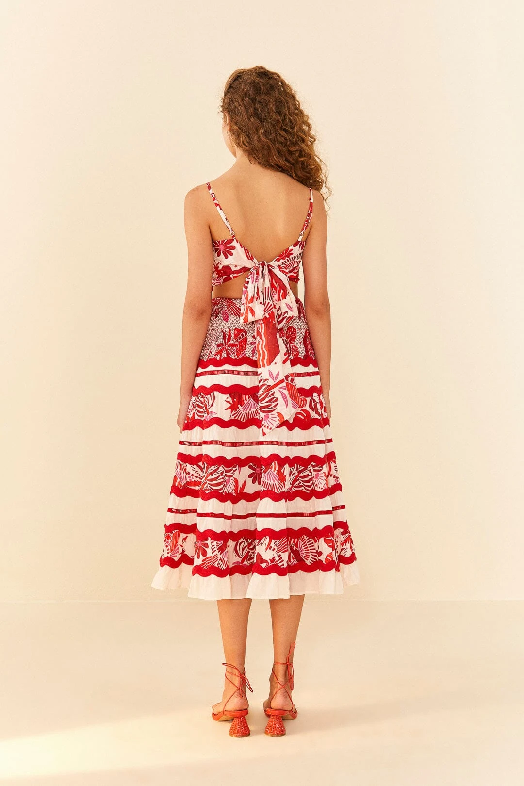 Farm Rio Off-White Rio Tiles Crop Top 5 Farm Rio Off-White Rio Tiles Crop Top - Image 3