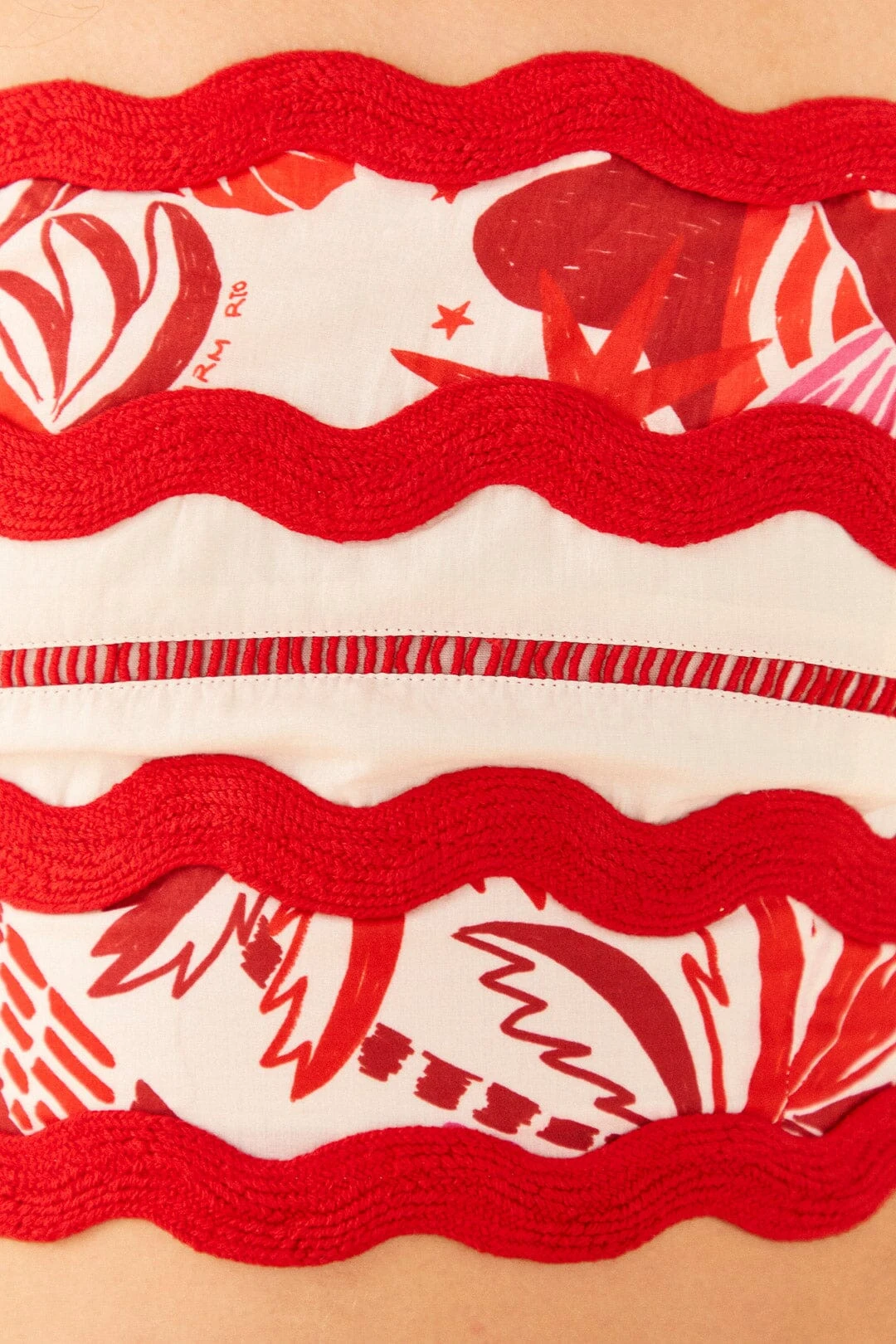 Farm Rio Off-White Rio Tiles Crop Top 6 Farm Rio Off-White Rio Tiles Crop Top - Image 4