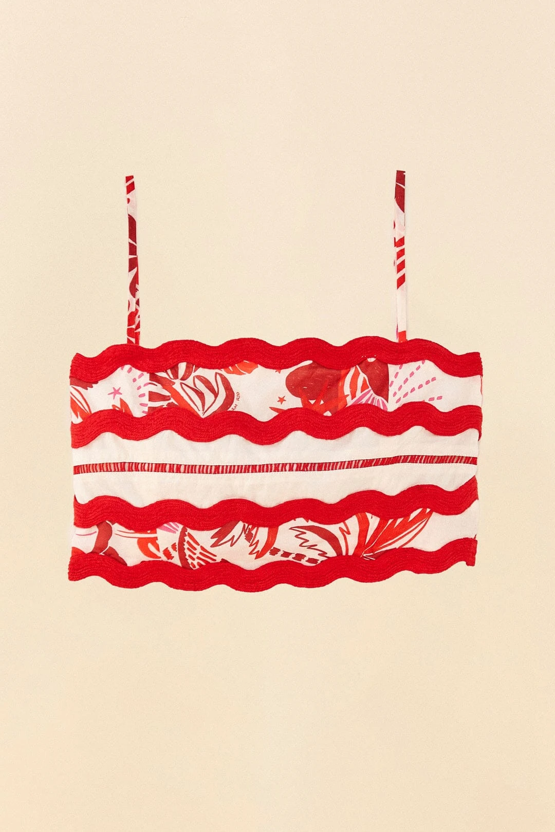 Farm Rio Off-White Rio Tiles Crop Top 7 Farm Rio Off-White Rio Tiles Crop Top - Image 5