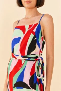 Farm Rio Colorful Monstera Mini Dress 10 Farm Rio Colorful Monstera Mini Dress -Farm Rio Dress Shop 306137 02