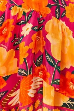 Farm Rio Pink Flowers Tapestry Mini Dress -Farm Rio Dress Shop 306144 05