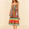 Farm Rio Wonderful Toucans Organic Cotton Midi Dress -Farm Rio Dress Shop 306145 01