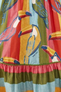 Farm Rio Wonderful Toucans Organic Cotton Midi Dress -Farm Rio Dress Shop 306145 05