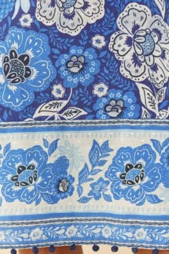 Farm Rio Blue Full Of Flowers Mini Dress -Farm Rio Dress Shop 306152 04