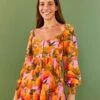 Farm Rio Lilac Mango Macaws Mini Dress 2 Farm Rio Lilac Mango Macaws Mini Dress -Farm Rio Dress Shop 306166 01