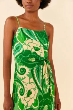 Farm Rio Tropical Groove Circle Cut Out Midi Dress -Farm Rio Dress Shop 306167 02