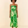 Farm Rio Tropical Groove Circle Cut Out Midi Dress -Farm Rio Dress Shop 306167 04
