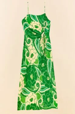 Farm Rio Tropical Groove Circle Cut Out Midi Dress -Farm Rio Dress Shop 306167 06
