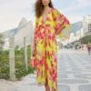 Farm Rio Lime Sweet Jungle Kaftan Dress -Farm Rio Dress Shop 306209 01