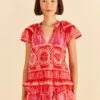 Farm Rio Red Summer Sunrise Blouse 1 Farm Rio Red Summer Sunrise Blouse -Farm Rio Dress Shop 306223 01