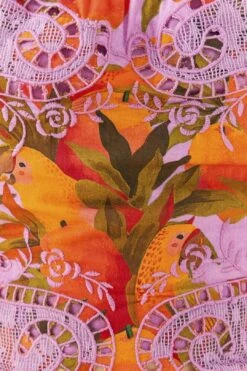 Farm Rio Lilac Mango Macaws Blouse -Farm Rio Dress Shop 306230 05