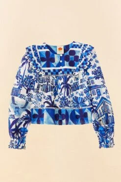 Farm Rio Sweet Rio Long Sleeve Blouse -Farm Rio Dress Shop 306236 06