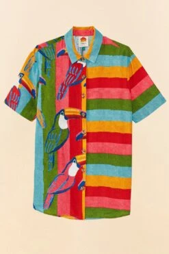 Farm Rio Wonderful Toucans Unisex Shirt -Farm Rio Dress Shop 306242 010