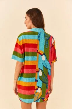 Farm Rio Wonderful Toucans Unisex Shirt -Farm Rio Dress Shop 306242 04