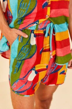 Farm Rio Wonderful Toucans Unisex Shorts -Farm Rio Dress Shop 306244 05