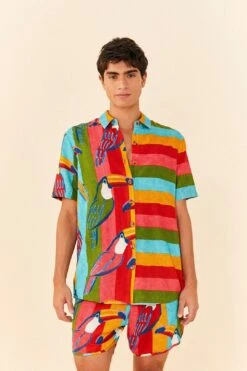 Farm Rio Wonderful Toucans Unisex Shorts -Farm Rio Dress Shop 306244 06