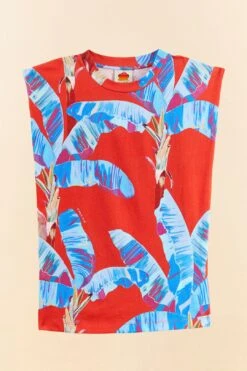 Farm Rio Red Sweet Jungle Organic Cotton T-Shirt -Farm Rio Dress Shop 306256 06