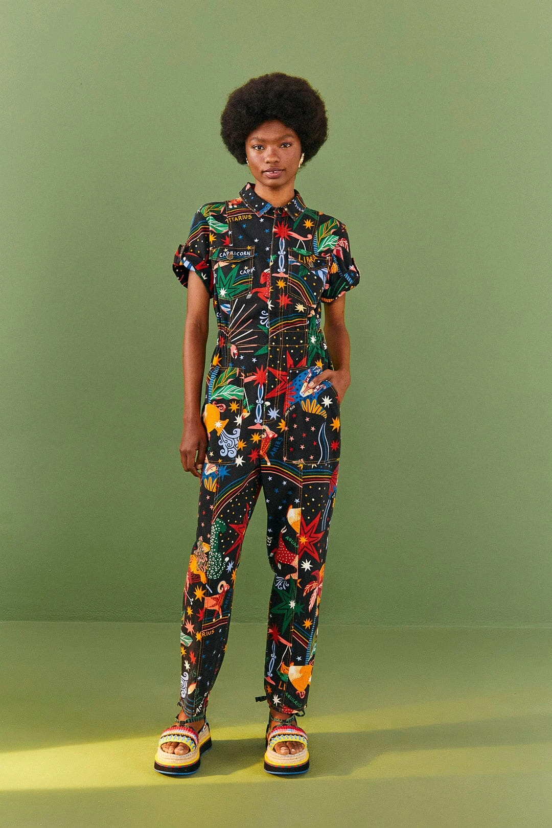Farm Rio Zodiac Canvas Jumpsuit 3 Farm Rio Zodiac Canvas Jumpsuit