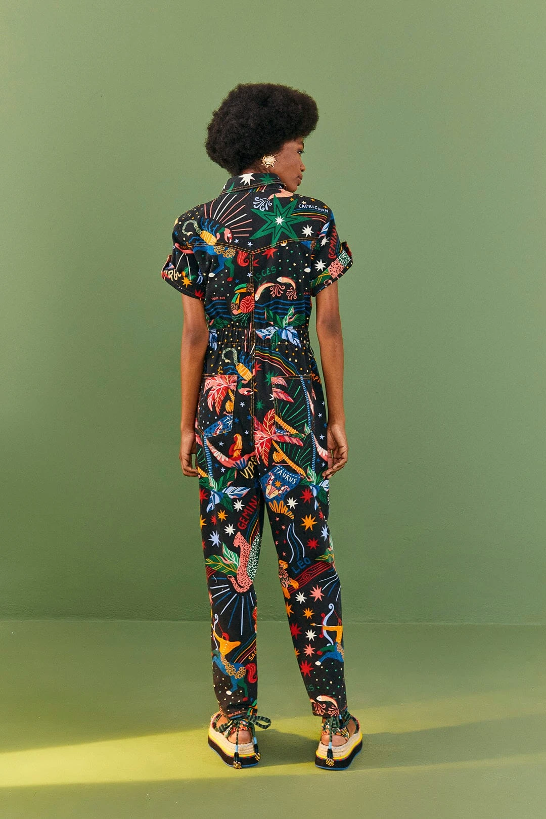 Farm Rio Zodiac Canvas Jumpsuit 5 Farm Rio Zodiac Canvas Jumpsuit - Image 3