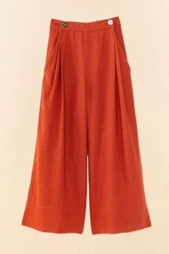 Farm Rio Brown Wide Leg Pants -Farm Rio Dress Shop 306285 06