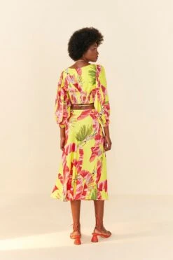 Farm Rio Lime Sweet JungleLenzing™ Ecovero™ Viscose Crop Top -Farm Rio Dress Shop 306305 03