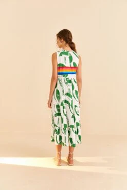 Farm Rio Off-White Rainbow Toucans Organic Cotton Maxi Dress -Farm Rio Dress Shop 306321 04