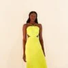 Farm Rio Lime Green Monstera Midi Dress 1 Farm Rio Lime Green Monstera Midi Dress -Farm Rio Dress Shop 306330 01