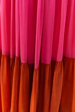 Warm Color Blocking Maxi Dress -Farm Rio Dress Shop 306344 05