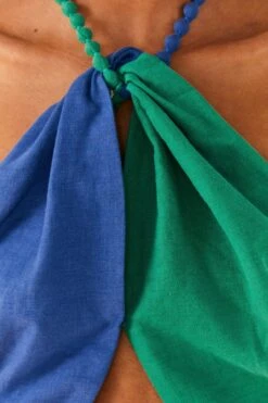 Farm Rio Blue And Green Crop Top -Farm Rio Dress Shop 306345 03