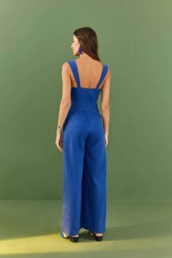 Farm Rio Dark Blue Belted Jumpsuit -Farm Rio Dress Shop 306367 04