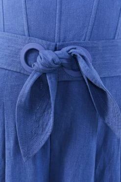 Farm Rio Dark Blue Belted Jumpsuit -Farm Rio Dress Shop 306367 05