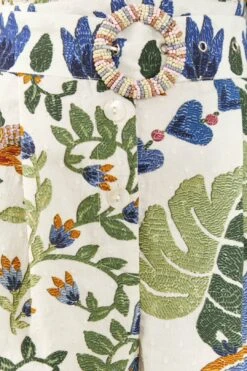 Farm Rio White Summer Garden Romper -Farm Rio Dress Shop 306382 05